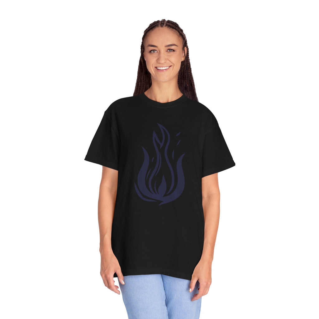 Flame Emblem T-Shirt Minimal Fire Graphic Tee