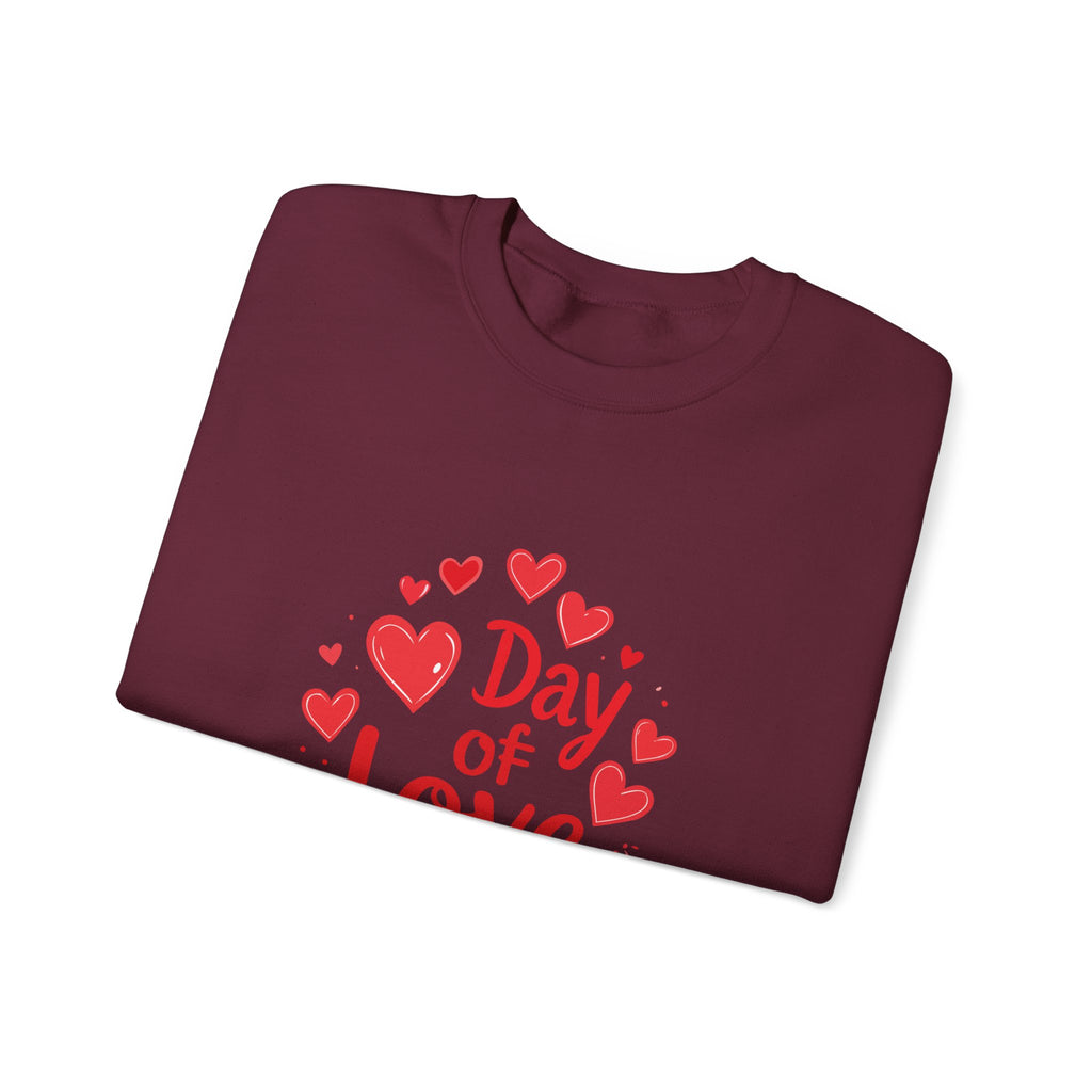 Christmas and Valentine "Day of Love" Crewneck Sweatshirt