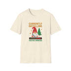 Currently Installing Festive Updates Christmas T-Shirt Holiday Gnome Tee
