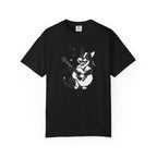Corgi Playing Guitar T-Shirt  Cute Musical Dog Tee Rockstar Design