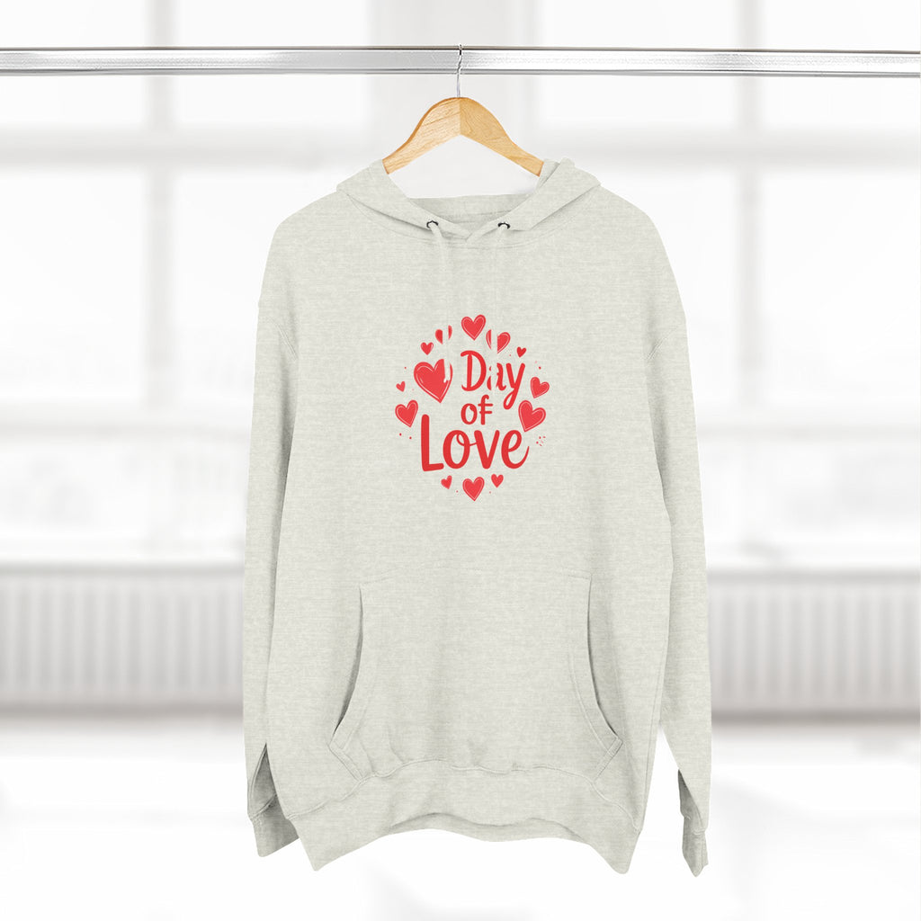 Christmas Wear-Valentine "Day of Love" Hoodie - Heart Graphic Pullover