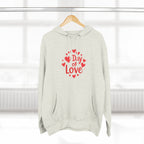 Christmas Wear-Valentine "Day of Love" Hoodie - Heart Graphic Pullover