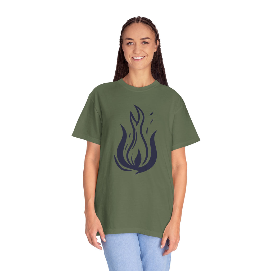 Flame Emblem T-Shirt Minimal Fire Graphic Tee