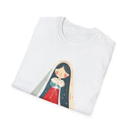 Virgin Mary Illustration T-Shirt — Cute Nativity Tee
