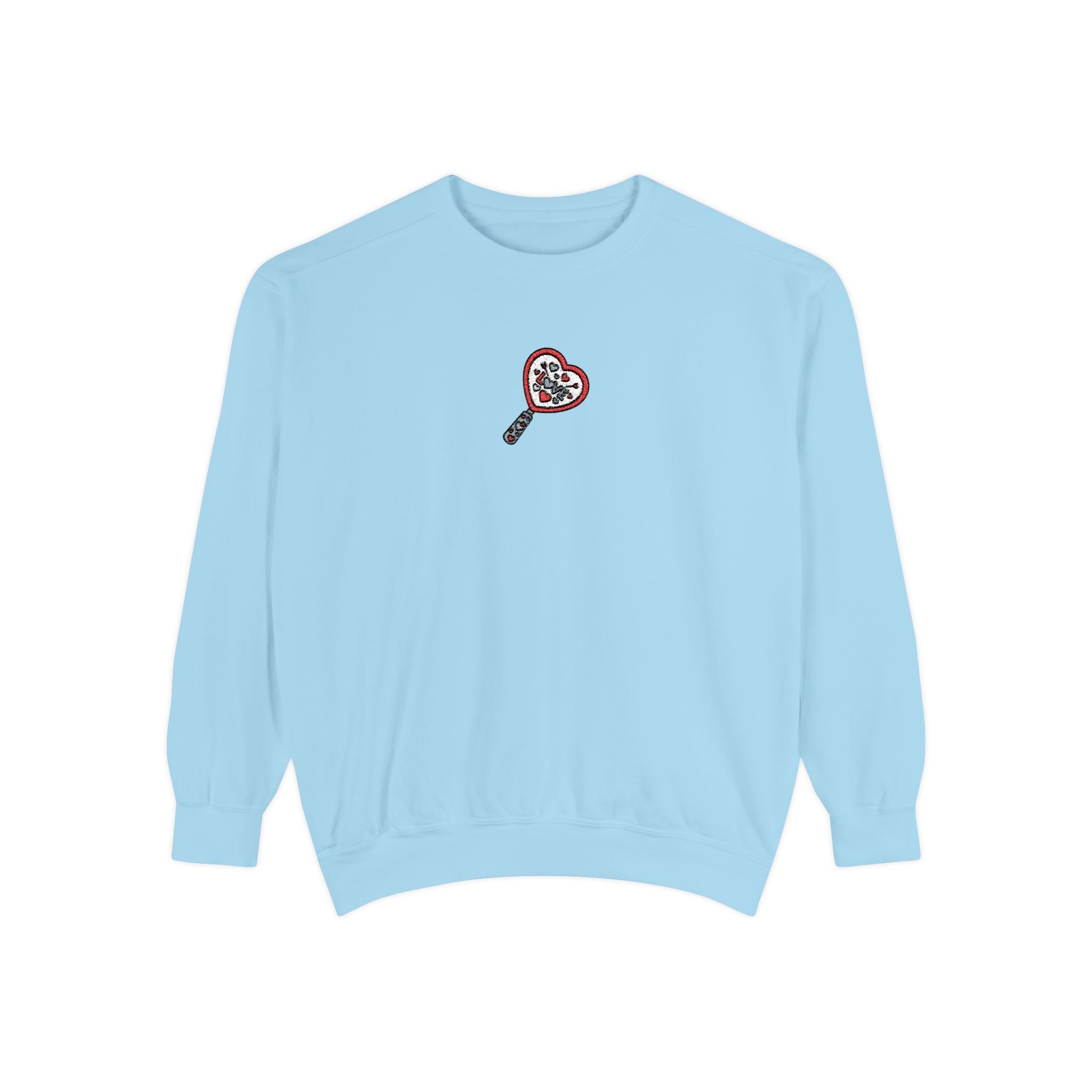 Heart Key Sweatshirt Small Embroidered Heart Key Crewneck