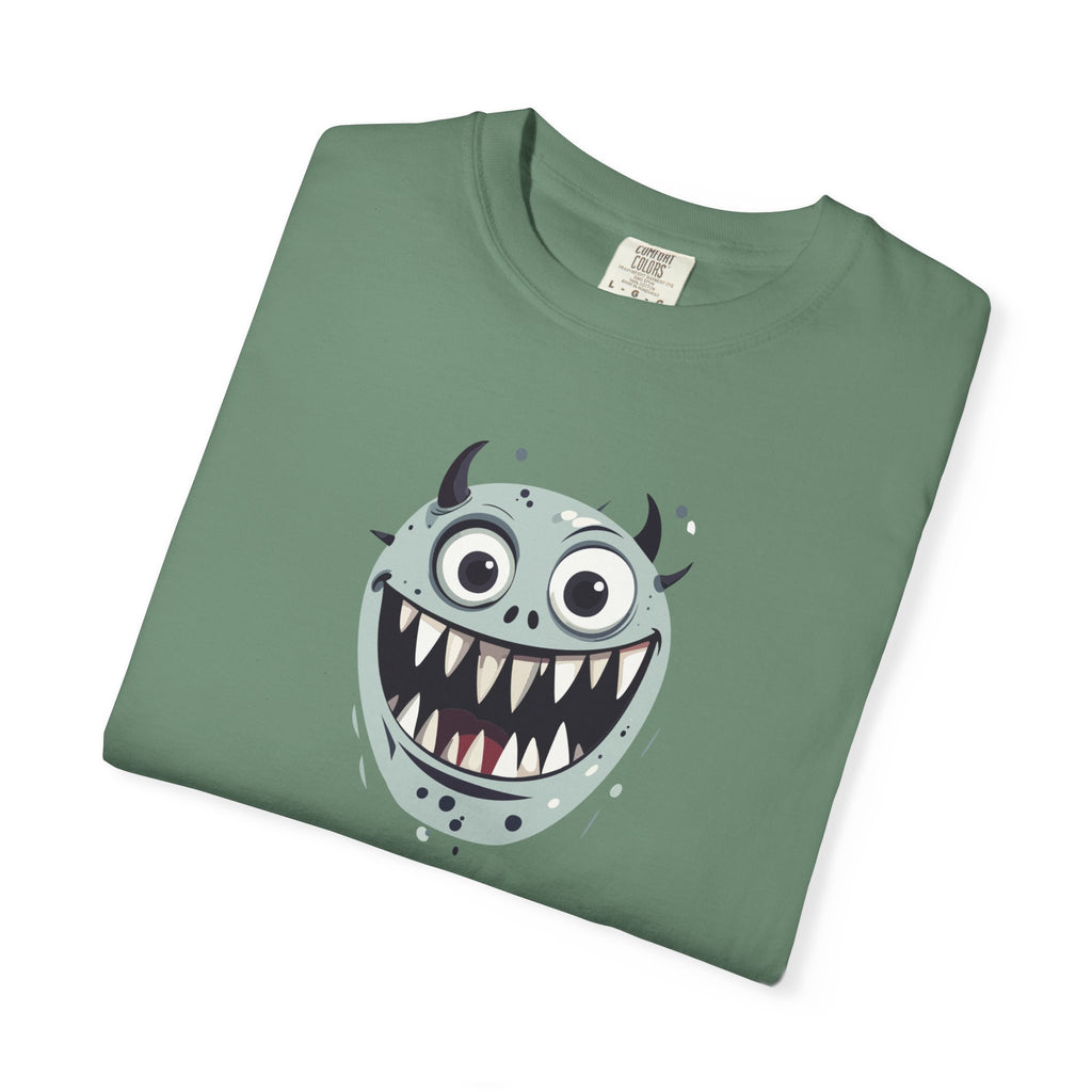 Monster Face T-Shirt Cute Scary Cartoon Graphic Tee