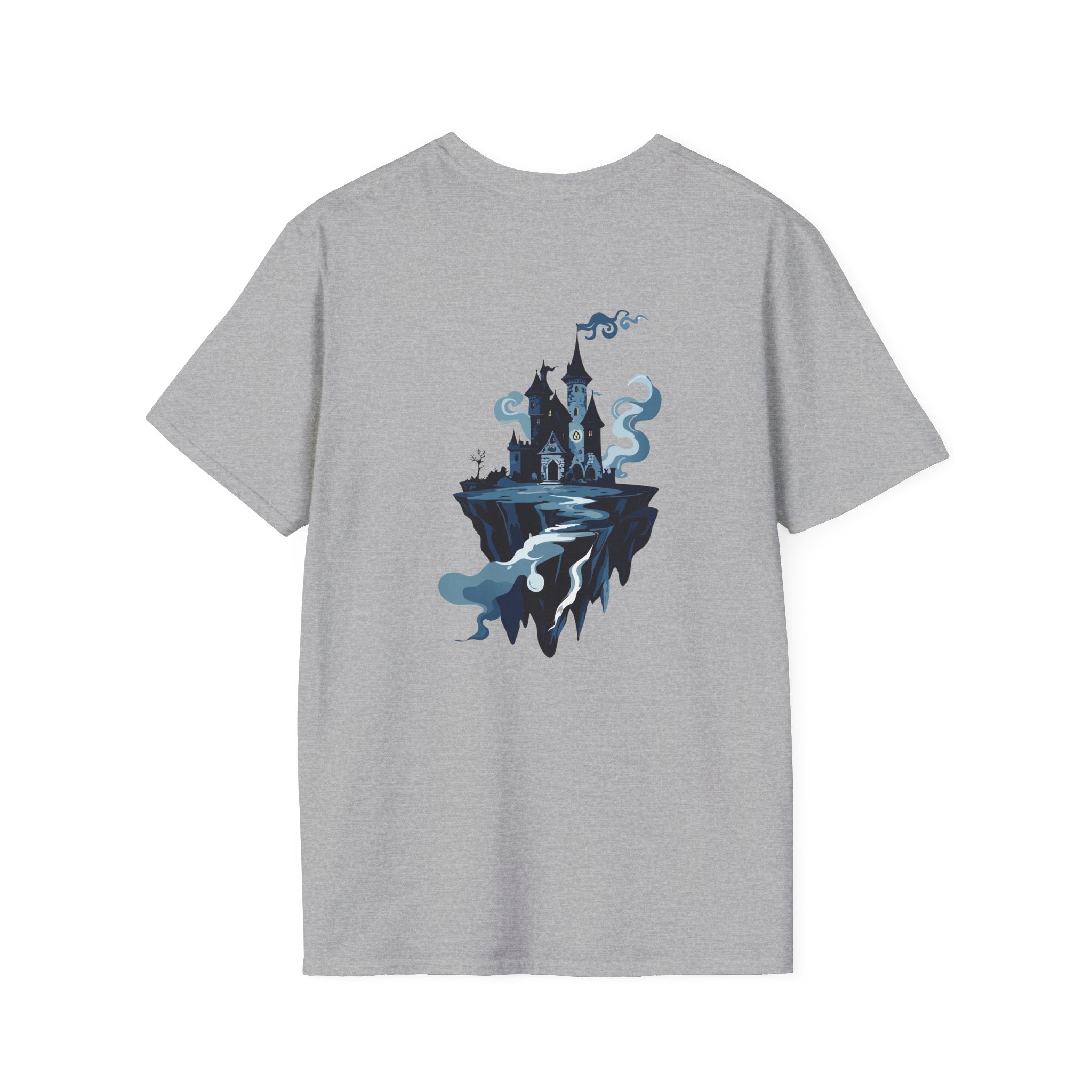 Haunted Floating Castle T-Shirt Spooky Gothic Fantasy Tee