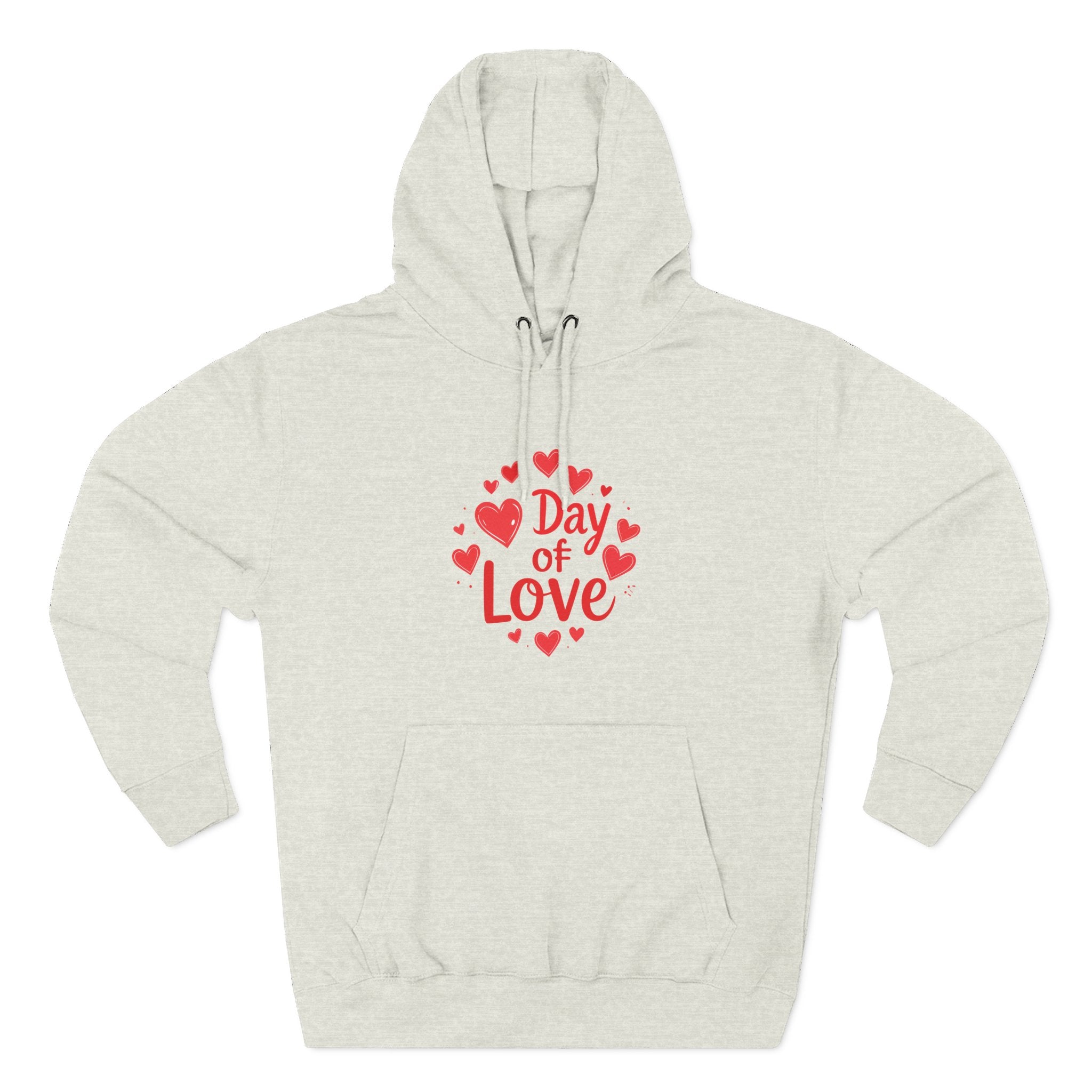 Christmas Wear-Valentine "Day of Love" Hoodie - Heart Graphic Pullover