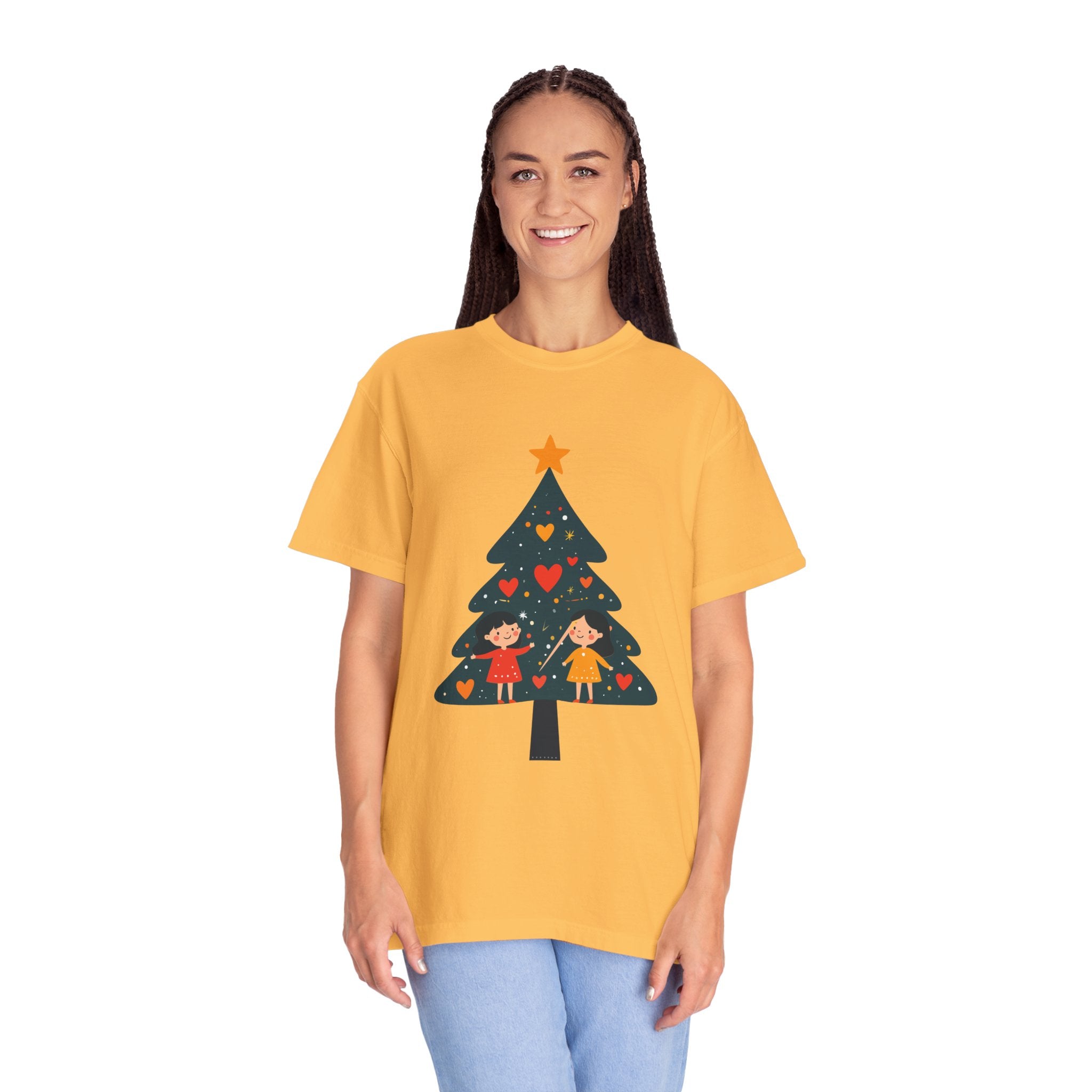 Christmas Tree Kids Graphic T-Shirt — Holiday Family Tee