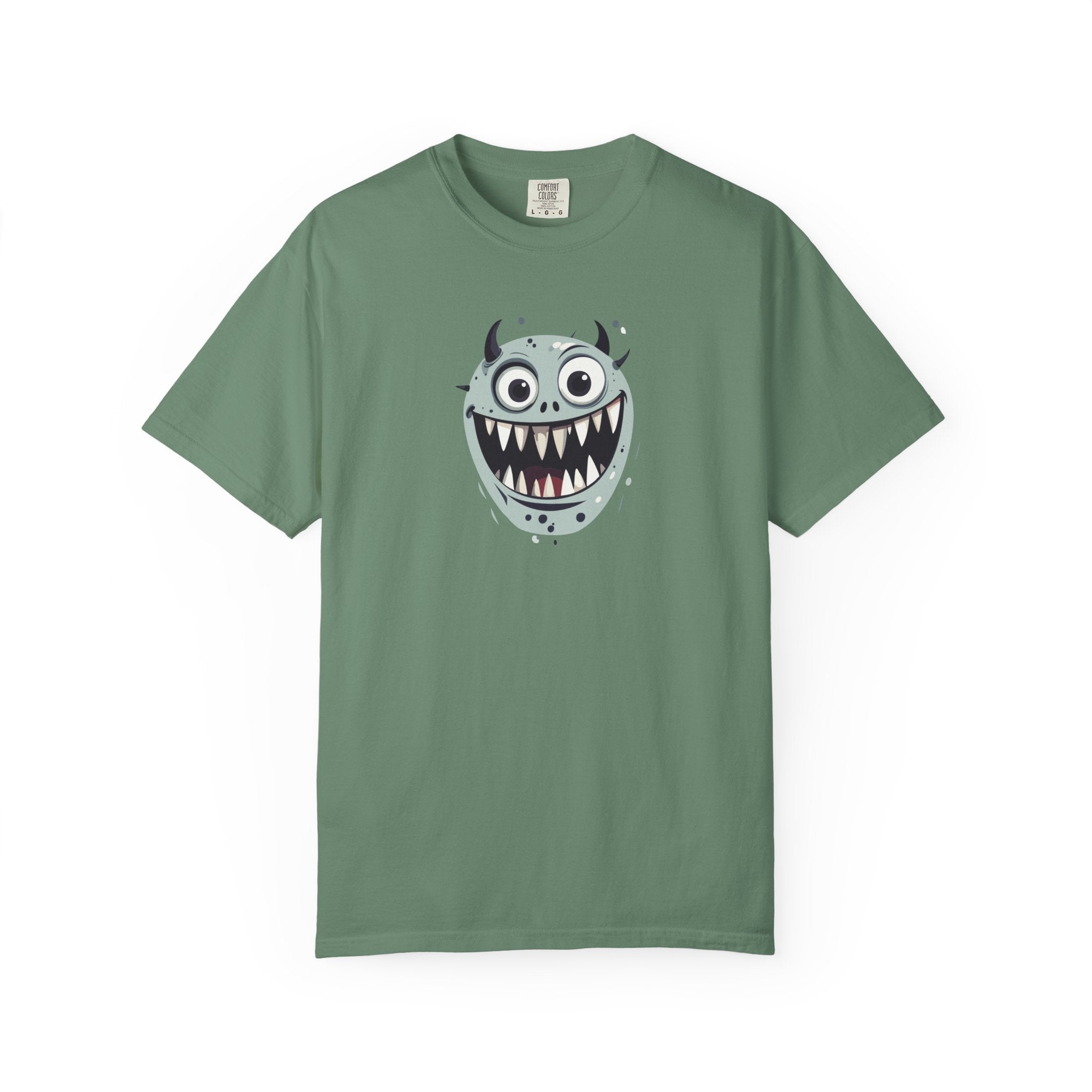 Monster Face T-Shirt Cute Scary Cartoon Graphic Tee