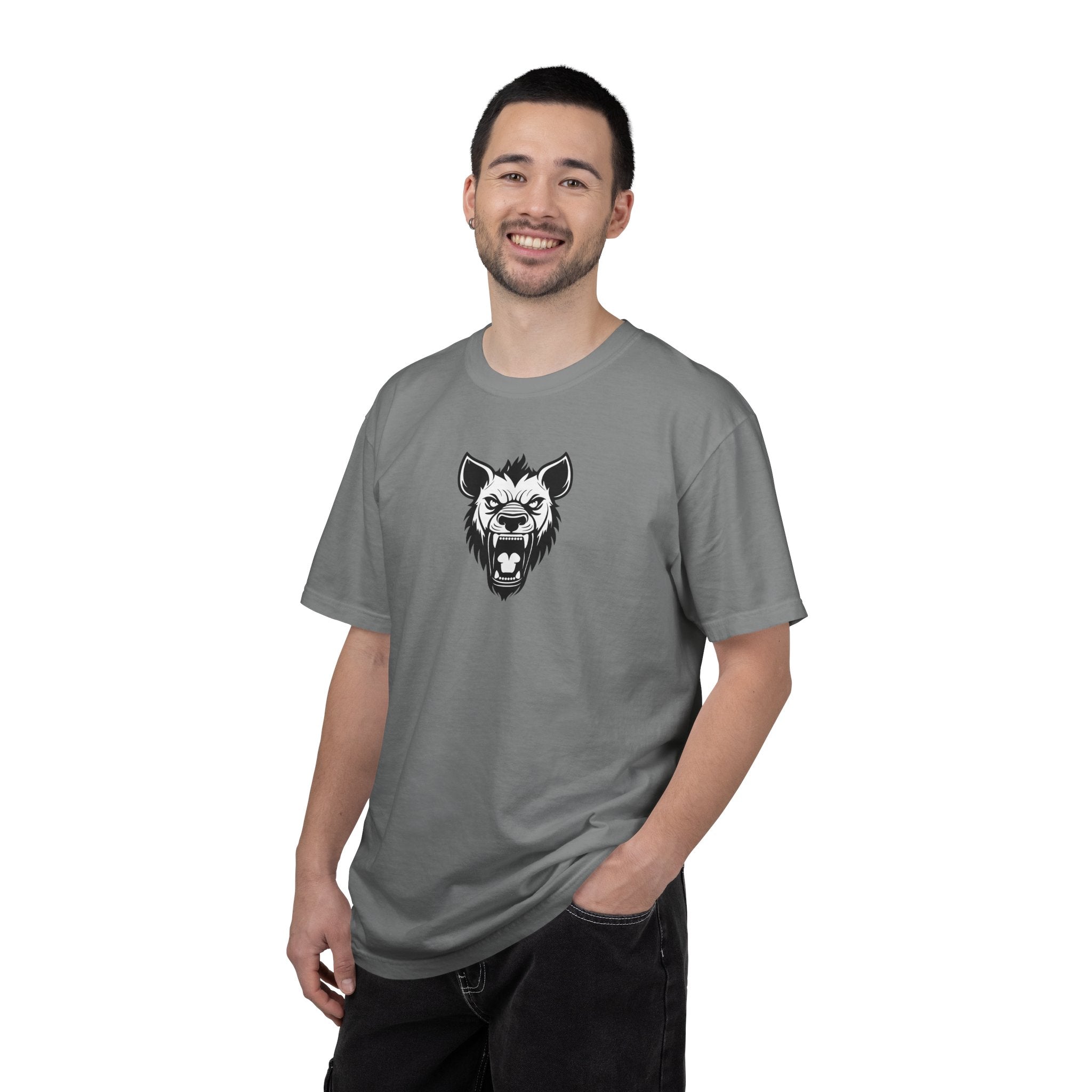 Hyena Graphic Tee Fierce Roaring Head Shirt