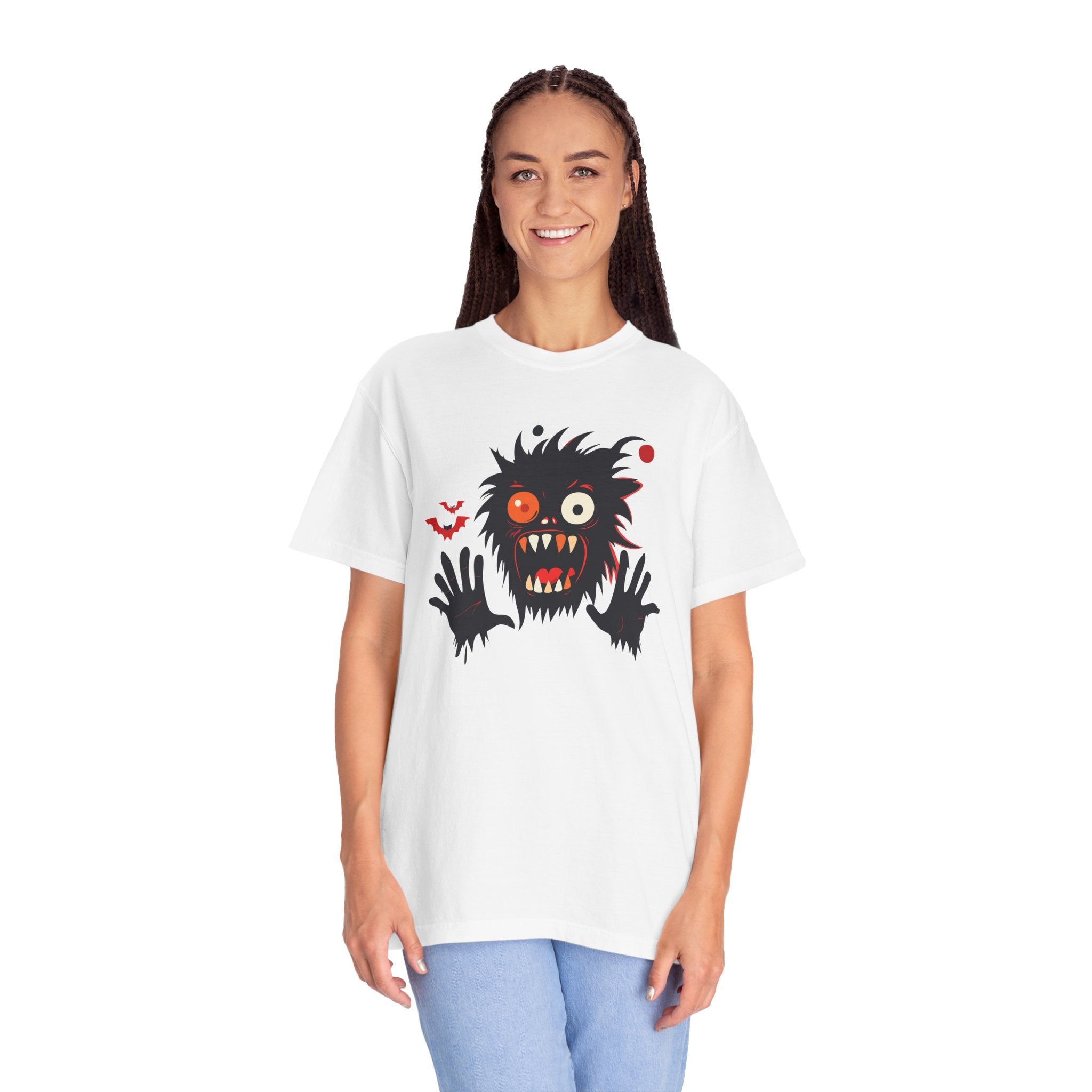 Monster Face T-Shirt Spooky Halloween Graphic Tee