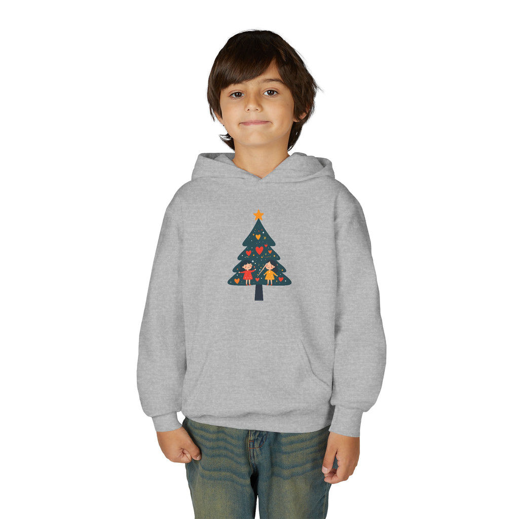 Youth Christmas Tree Hoodie – Cute Kids Holiday Tree Sweatshirt