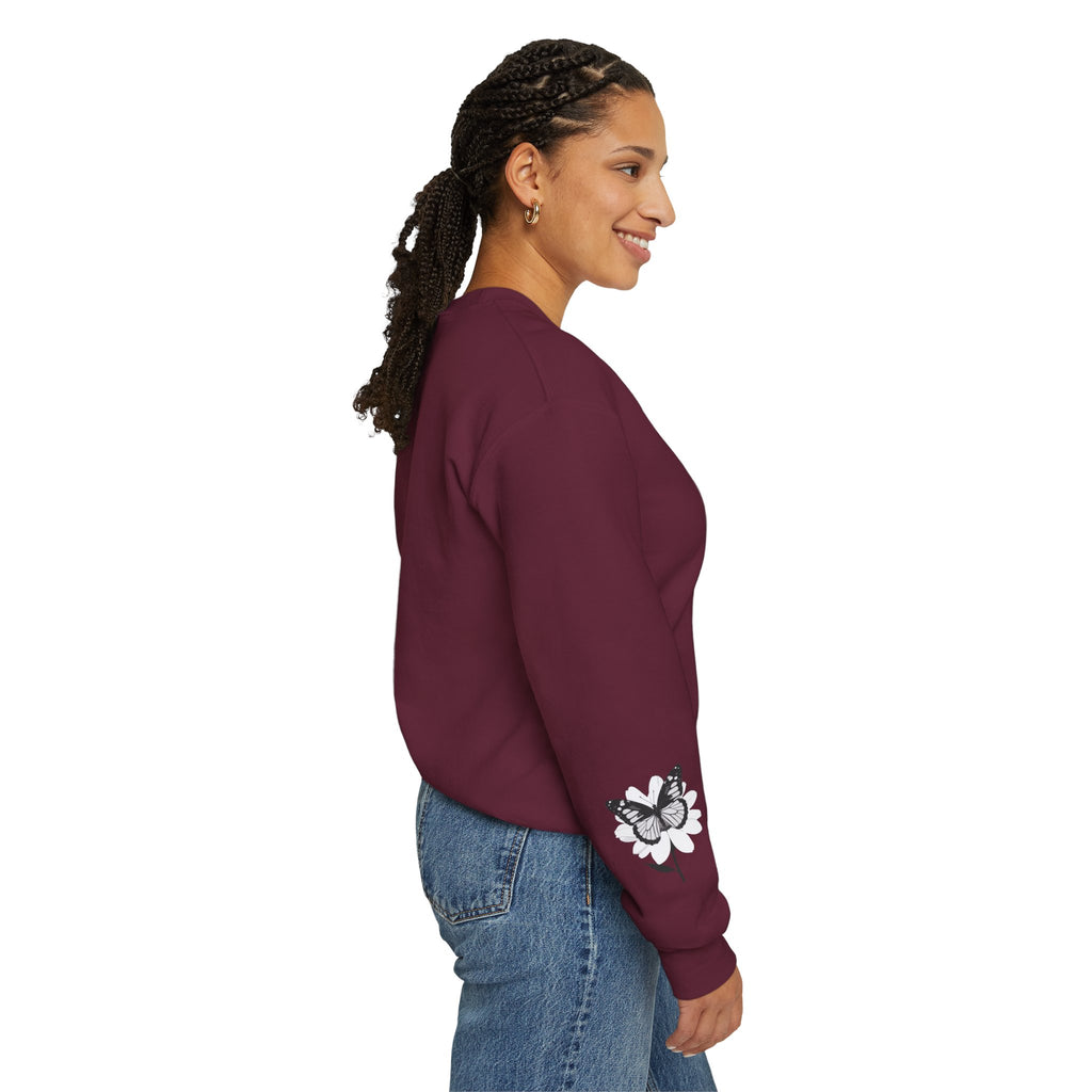 Butterfly Bloom Crewneck Sweatshirt Quiet Poise Edition