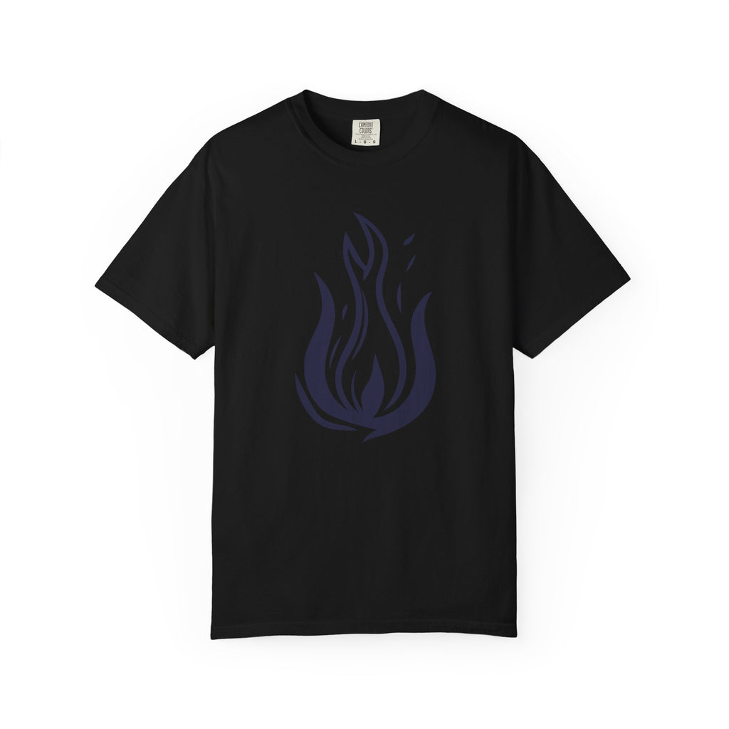 Flame Emblem T-Shirt Minimal Fire Graphic Tee