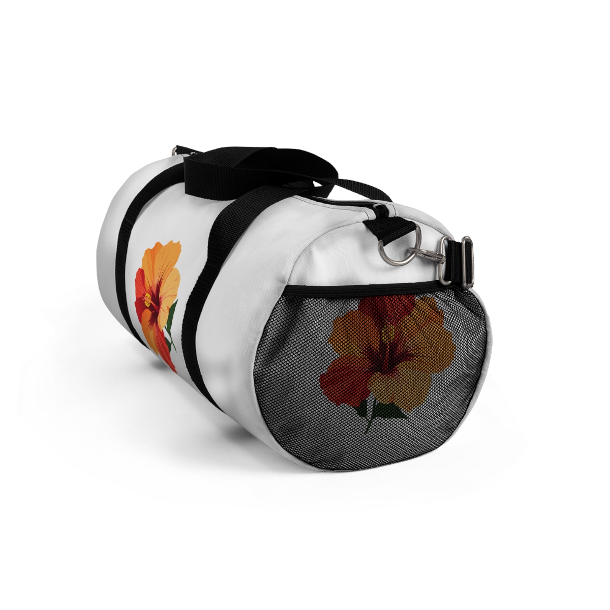 Hibiscus Floral Duffel Bag — Tropical Travel Gym Tote
