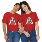 Virgin Mary Illustration Tee — Cute Nativity T-Shirt
