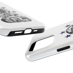 Astronaut Biker Tough Phone Case Retro Space Helmet Rider with Stars