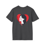 Love Heart Portrait T-Shirt Woman Face Profile