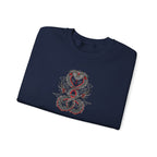 Dragon Ouroboros Crewneck Sweatshirt Gothic Snake Infinity Design