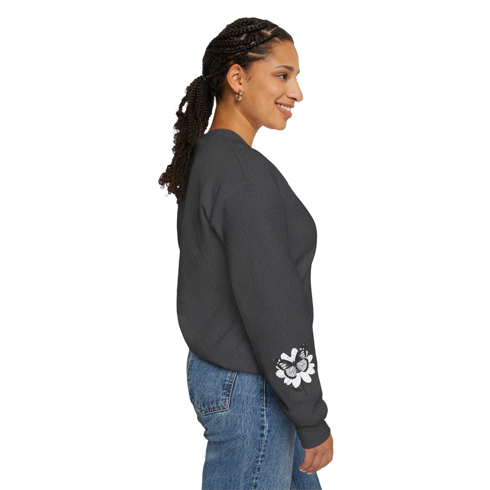 Butterfly Bloom Crewneck Sweatshirt Quiet Poise Edition