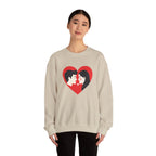 Valentine Couple Heart Crewneck Sweatshirt