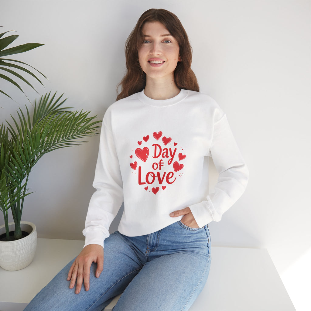 Christmas and Valentine "Day of Love" Crewneck Sweatshirt