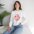 Christmas and Valentine "Day of Love" Crewneck Sweatshirt