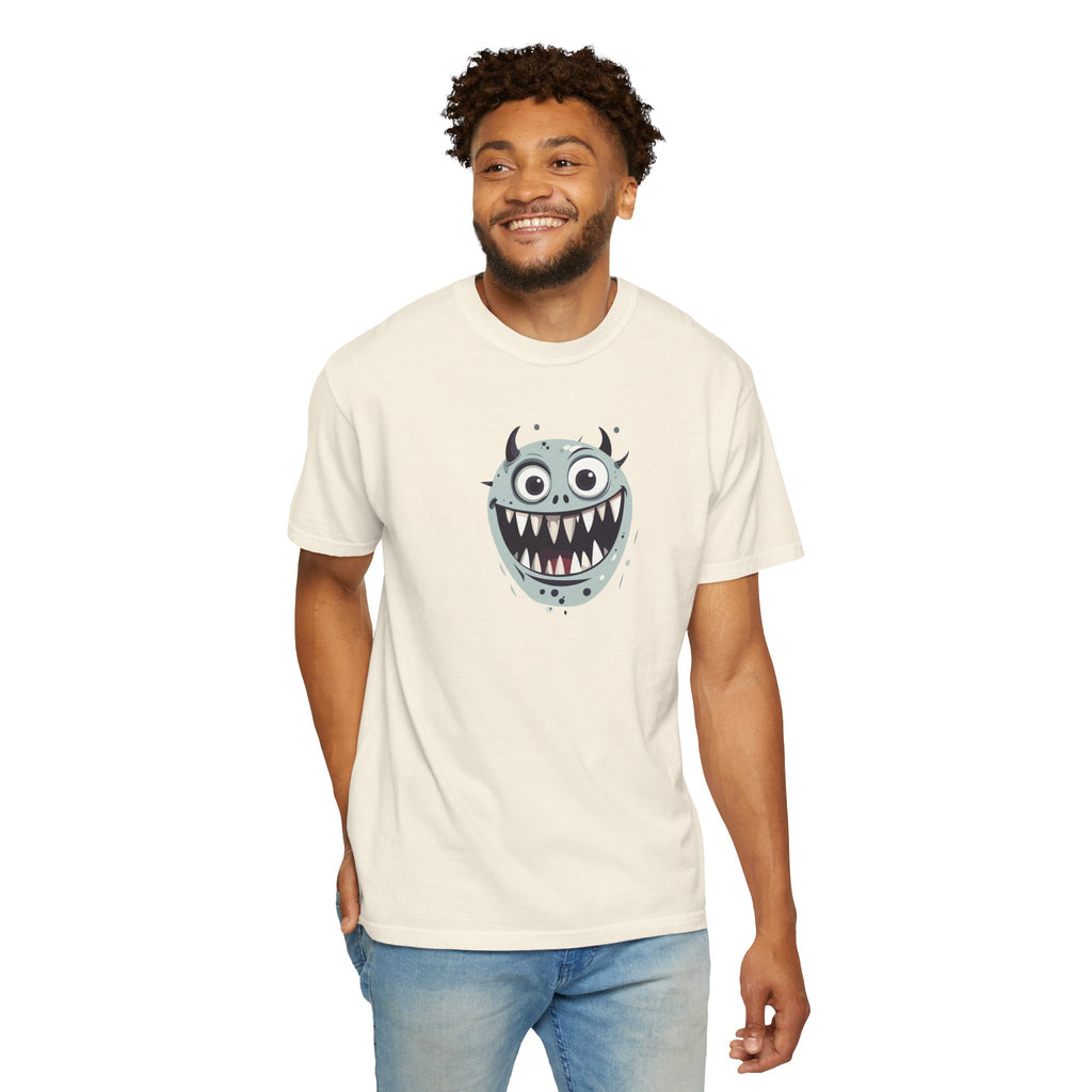 Monster Face T-Shirt Cute Scary Cartoon Graphic Tee
