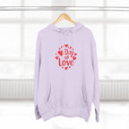 Christmas Wear-Valentine "Day of Love" Hoodie - Heart Graphic Pullover