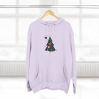 Christmas Tree Heart Hoodie – Cute Minimal Holiday Fleece Hoodie