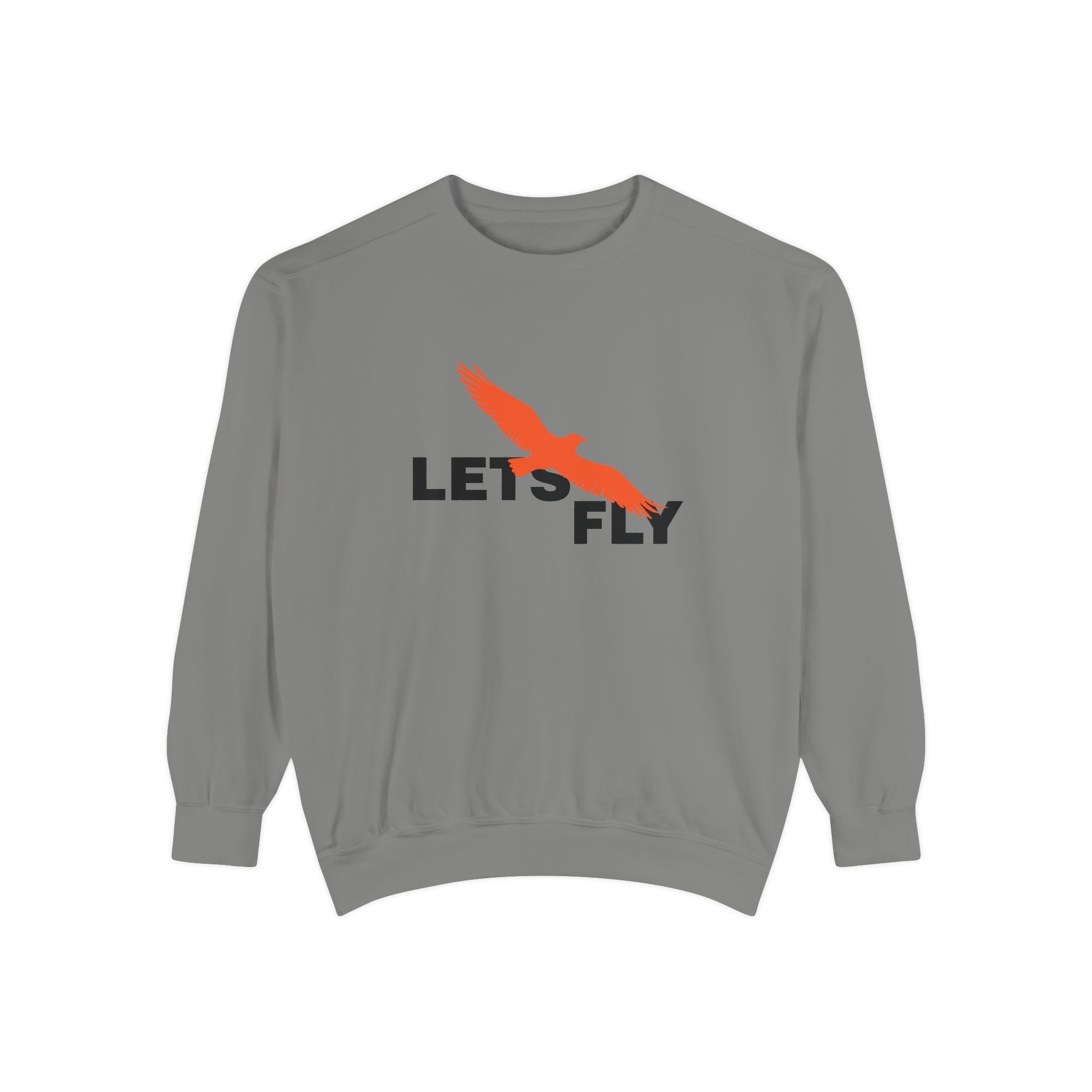 Let's Fly Sweatshirt, Graphic Bird Crewneck