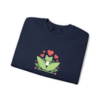 Valentine Succulent Crewneck Sweatshirt - Cute Heart Plant Graphic