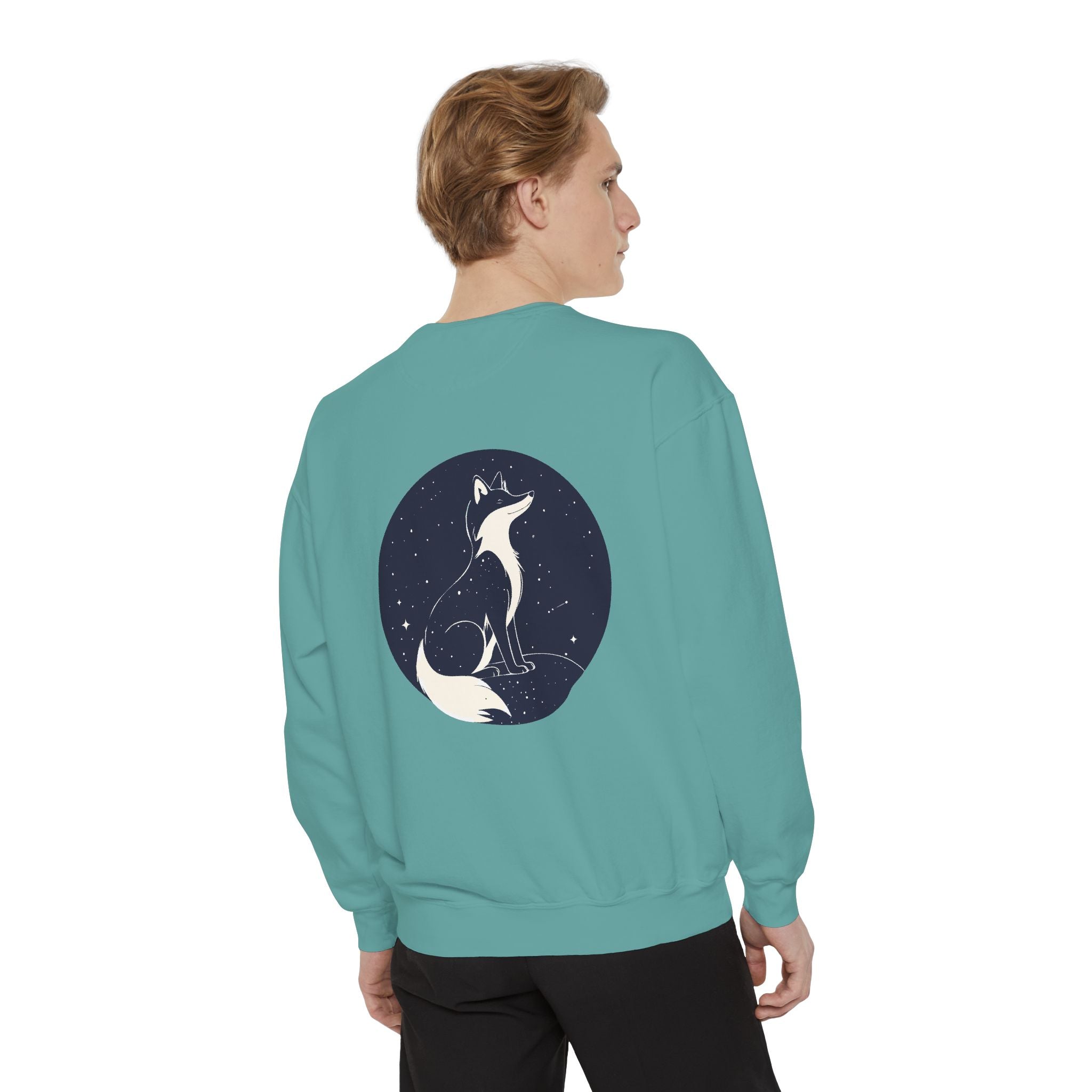 Fox Moon Sweatshirt Vintage Celestial Fox Crewneck
