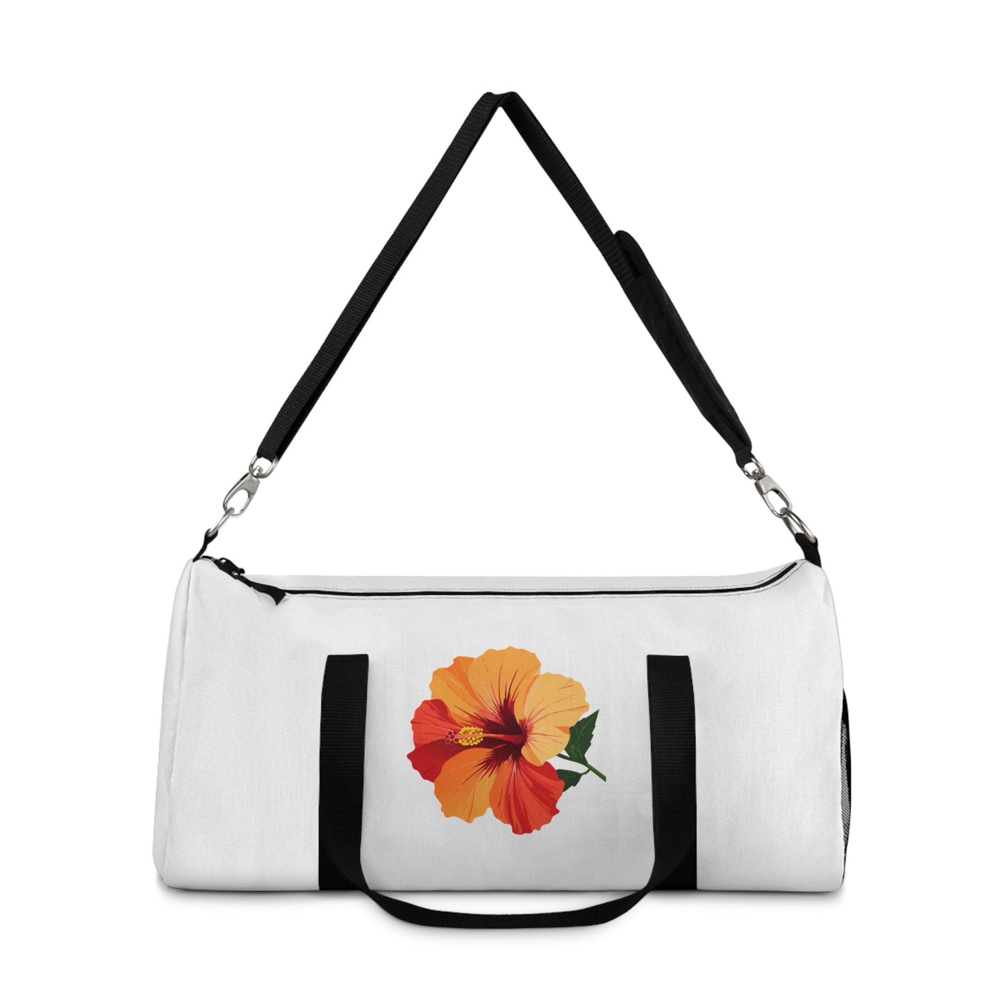 Hibiscus Floral Duffel Bag — Tropical Travel Gym Tote