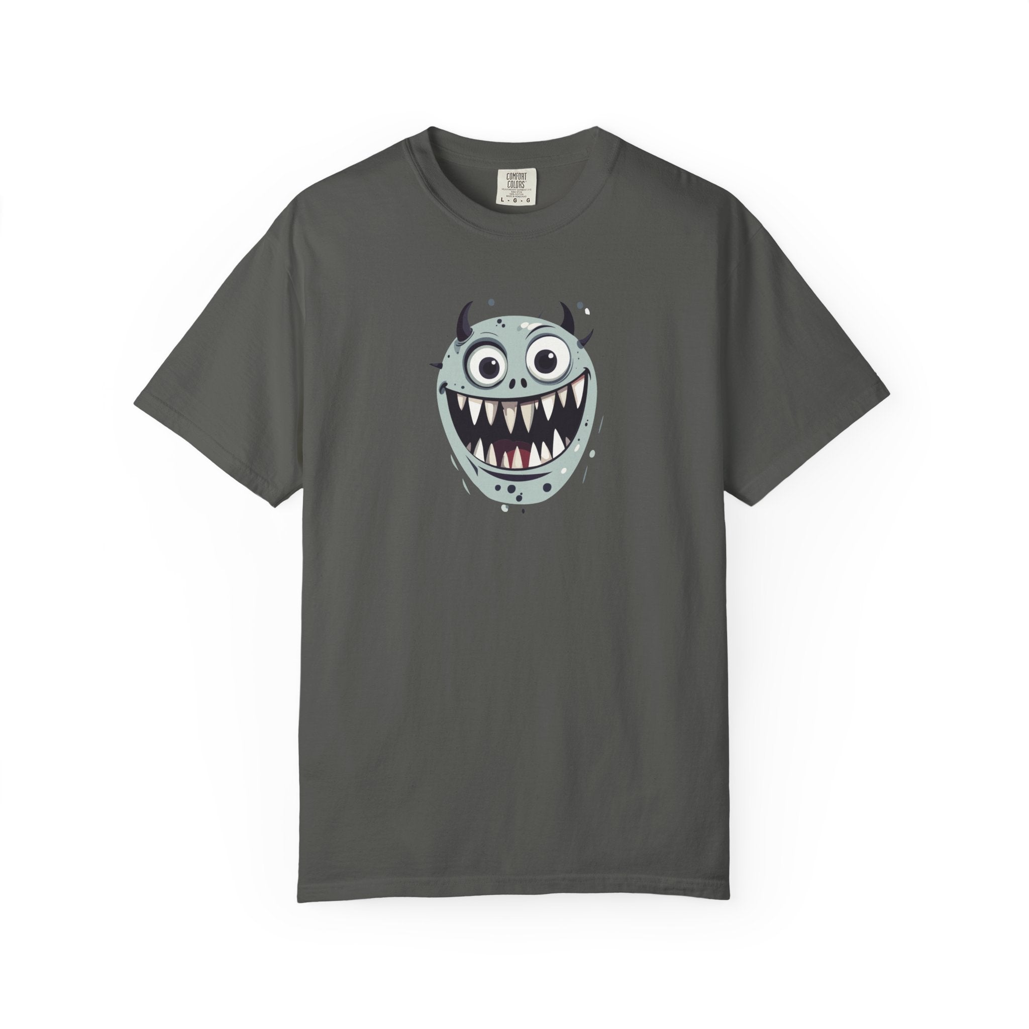 Monster Face T-Shirt Cute Scary Cartoon Graphic Tee