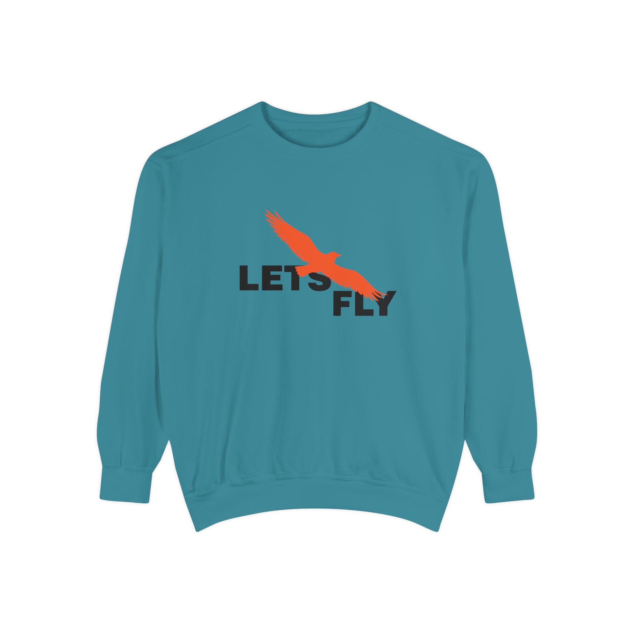 Let's Fly Sweatshirt, Graphic Bird Crewneck