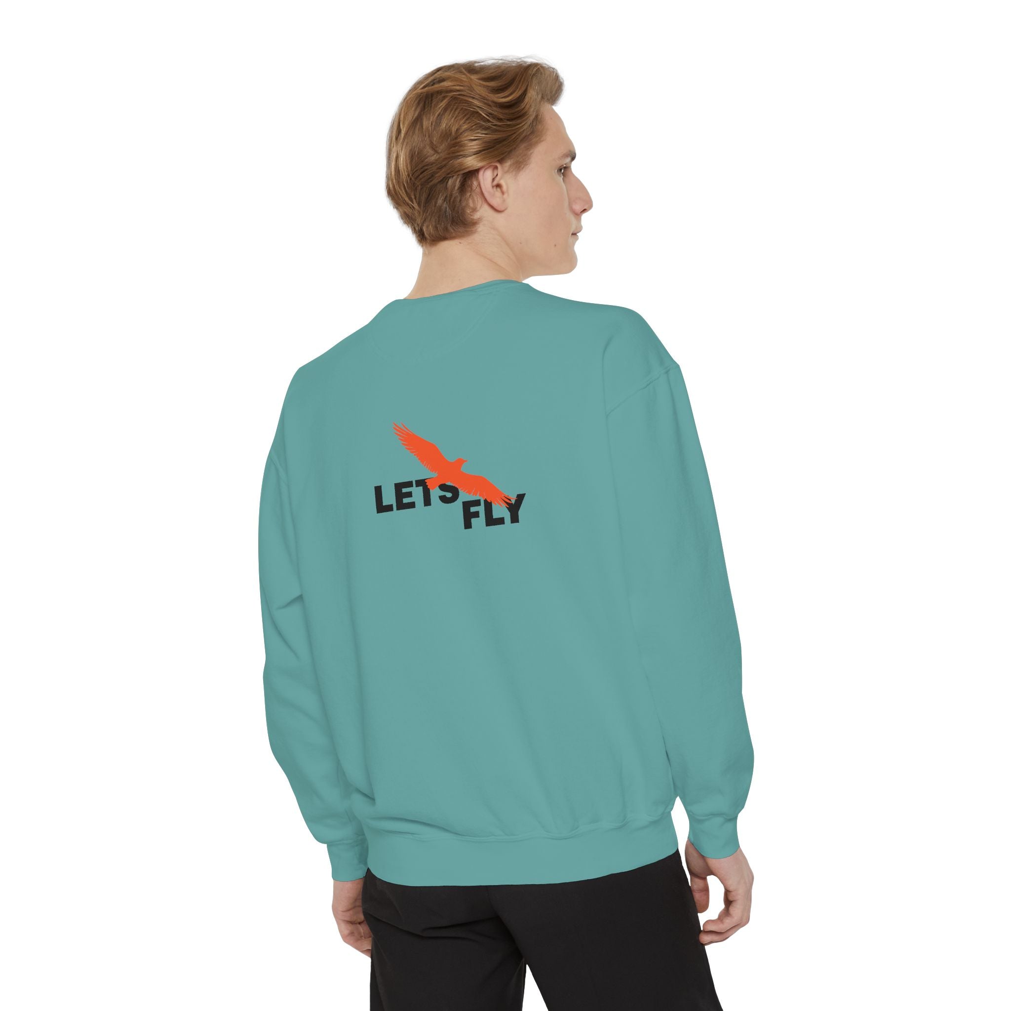 Let's Fly Sweatshirt — Graphic Bird Crewneck for Adventure Lovers