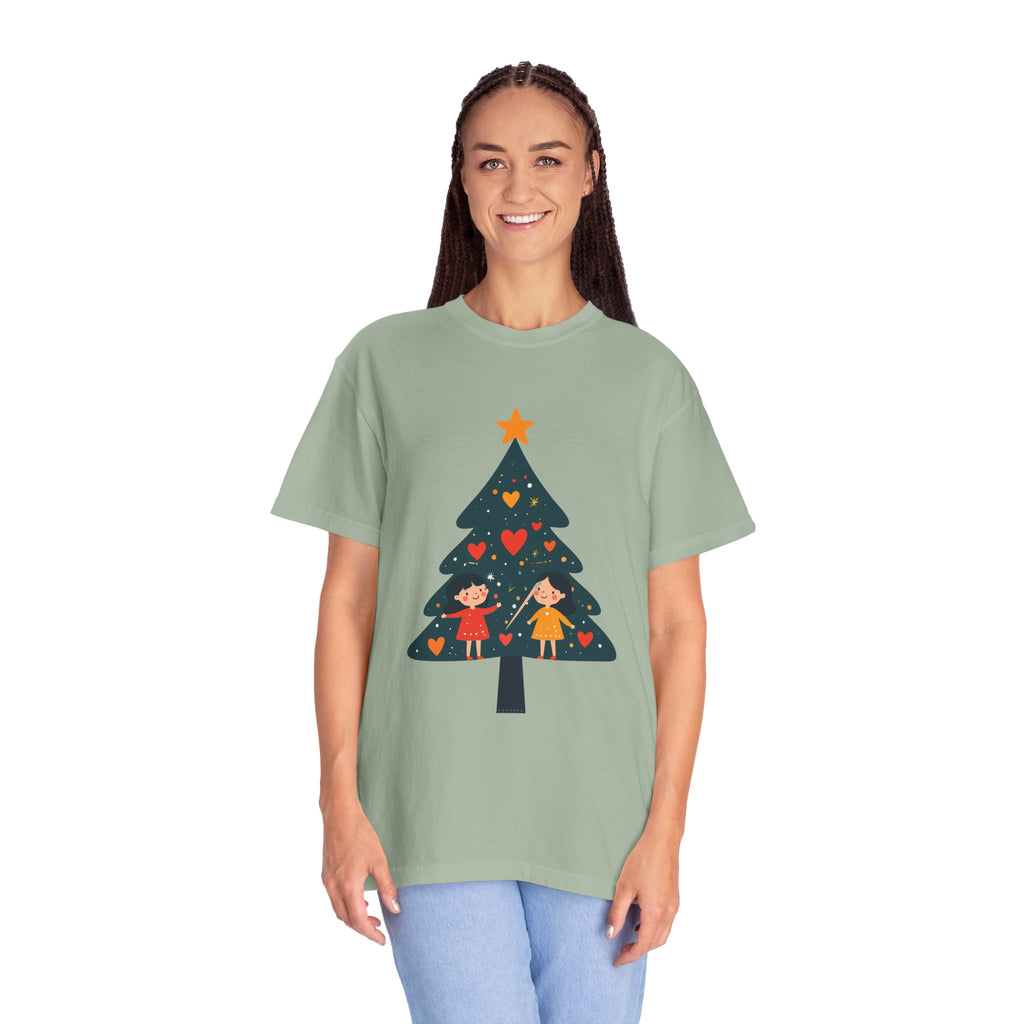 Christmas Tree Kids Graphic T-Shirt — Holiday Family Tee