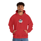 Embroidered Floral Butterfly Hoodie Monochrome Rose & Butterfly Graphic Sweatshirt