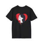 Love Heart Portrait T-Shirt Woman Face Profile