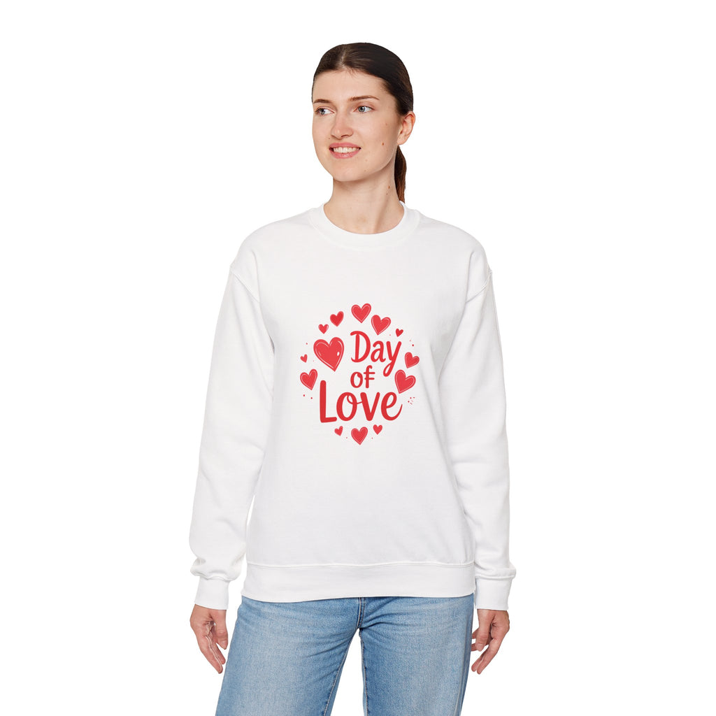 Christmas and Valentine "Day of Love" Crewneck Sweatshirt