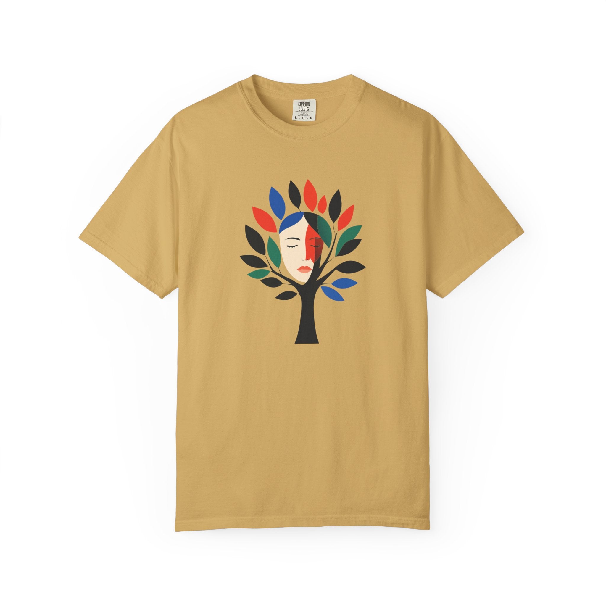 Tree of Faces T-Shirt Colorful Abstract Tree Graphic Tee