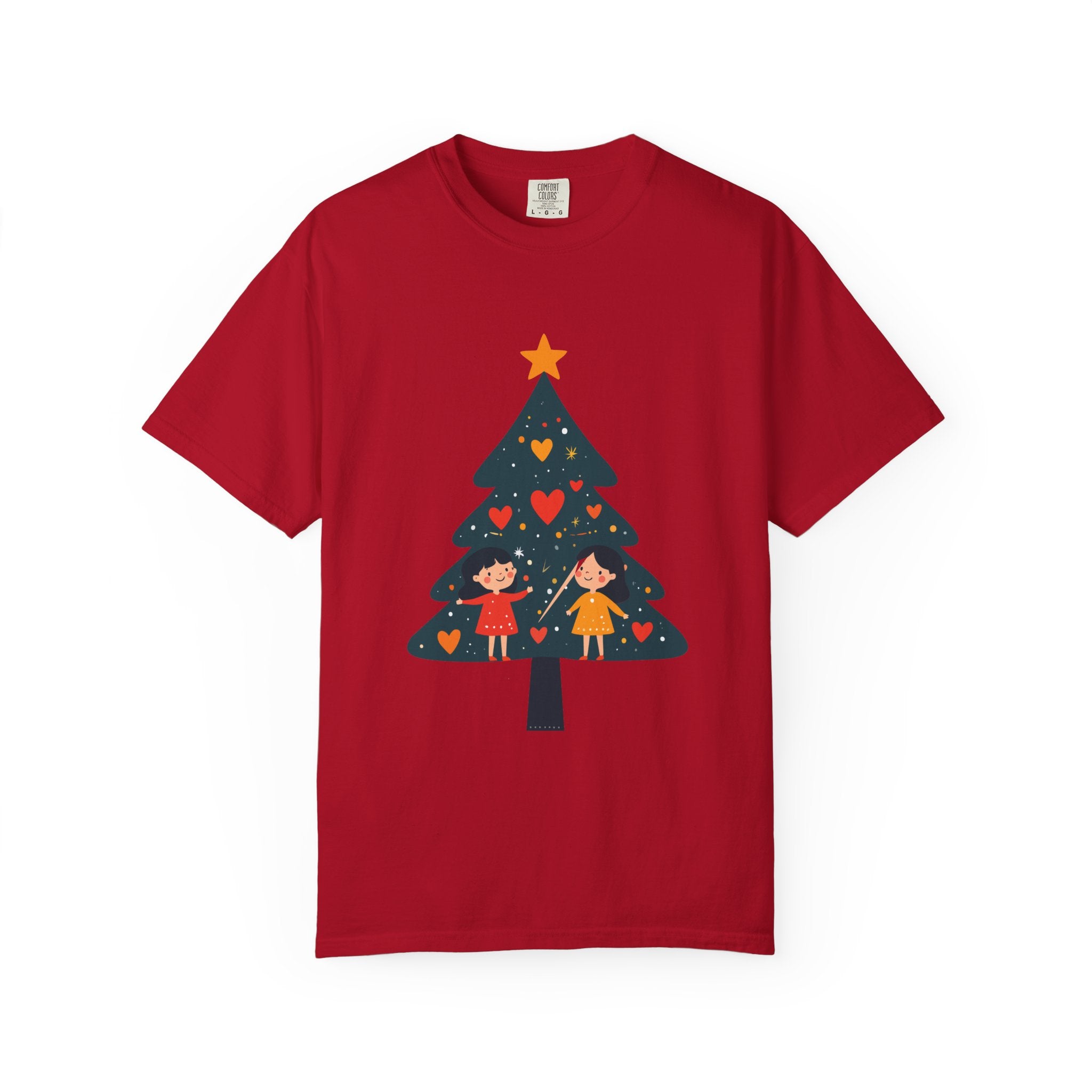 Christmas Tree Kids Graphic T-Shirt — Holiday Family Tee