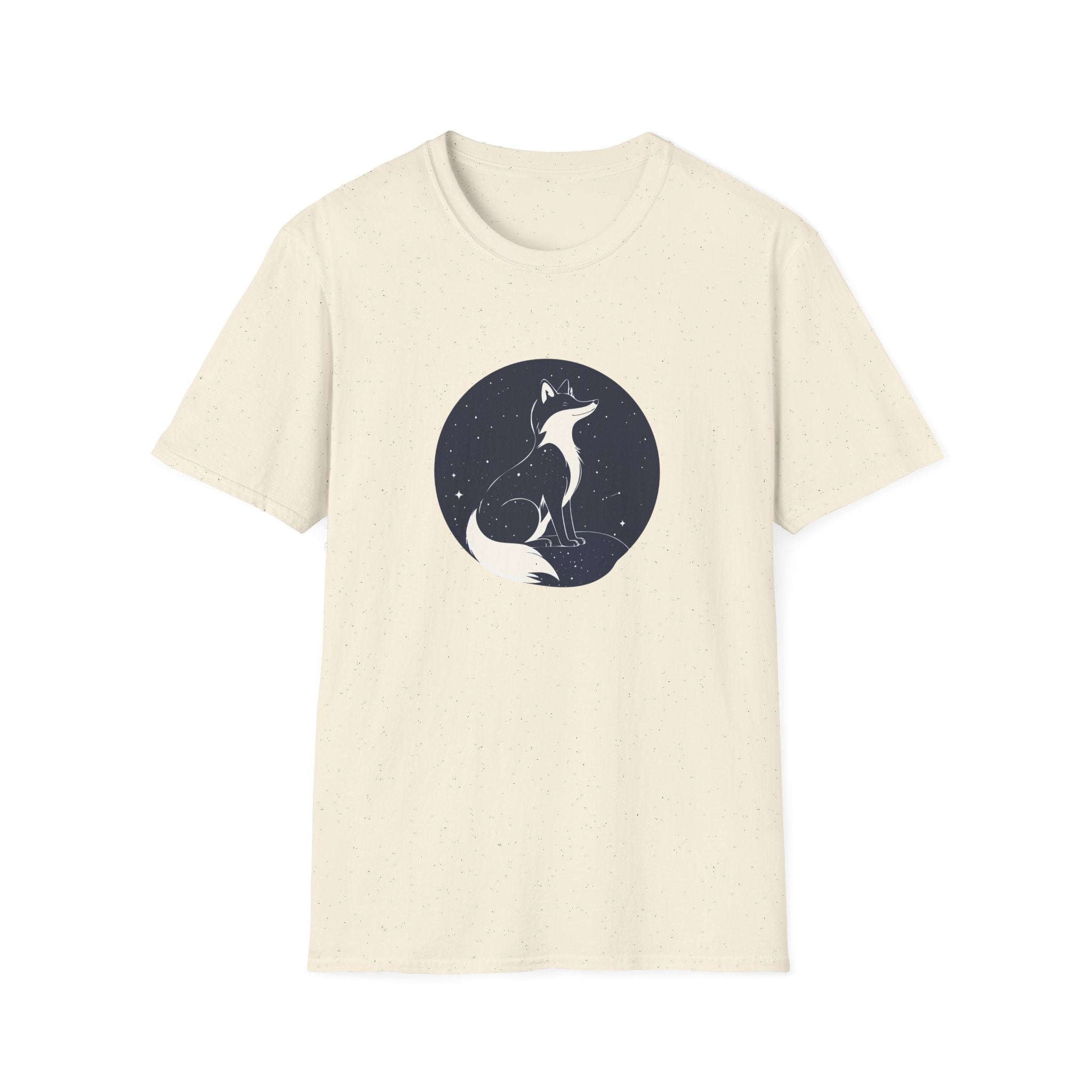Fox Moon T‑Shirt Minimal Night Sky Fox Graphic Tee