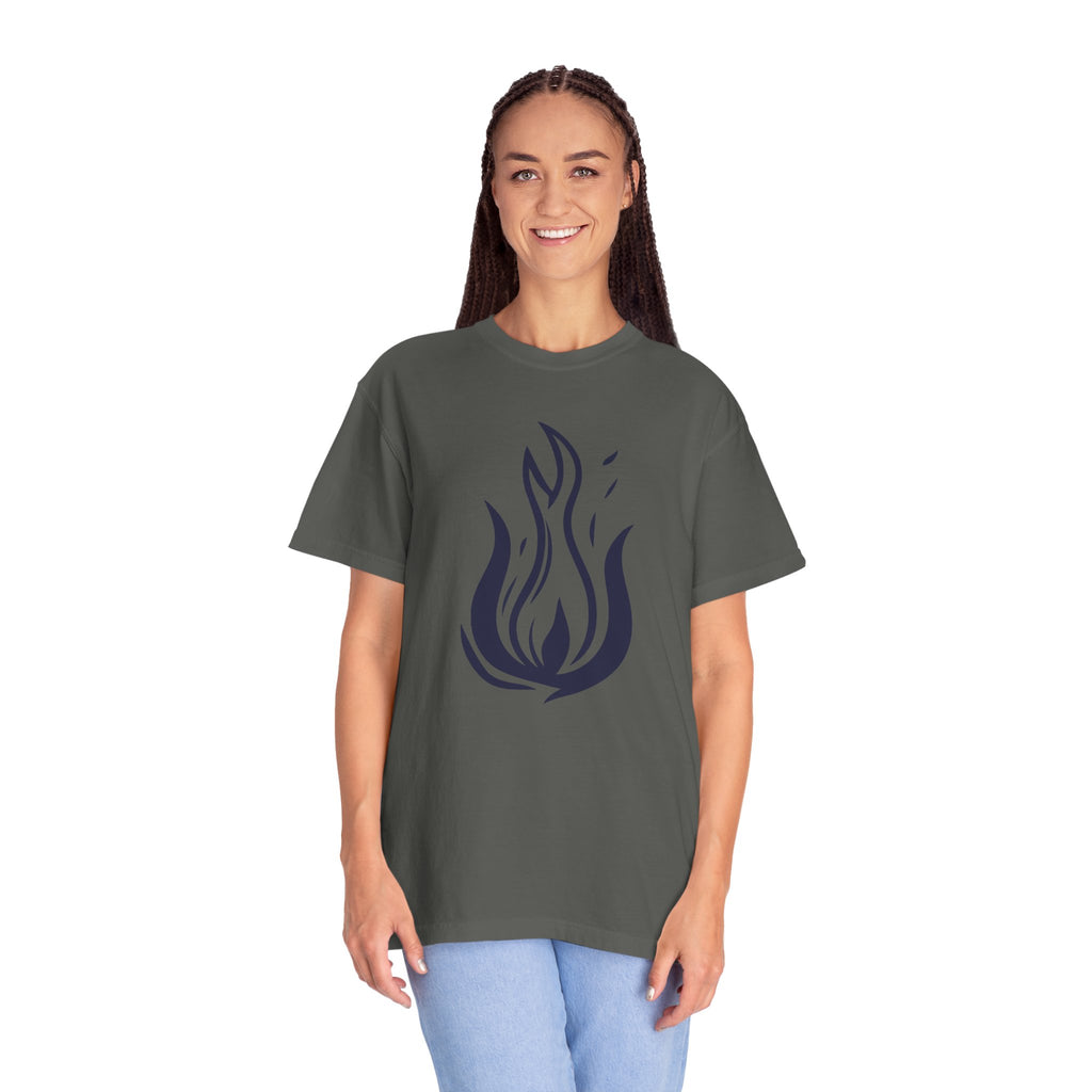 Flame Emblem T-Shirt Minimal Fire Graphic Tee