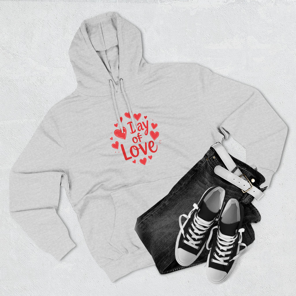 Christmas Wear-Valentine "Day of Love" Hoodie - Heart Graphic Pullover