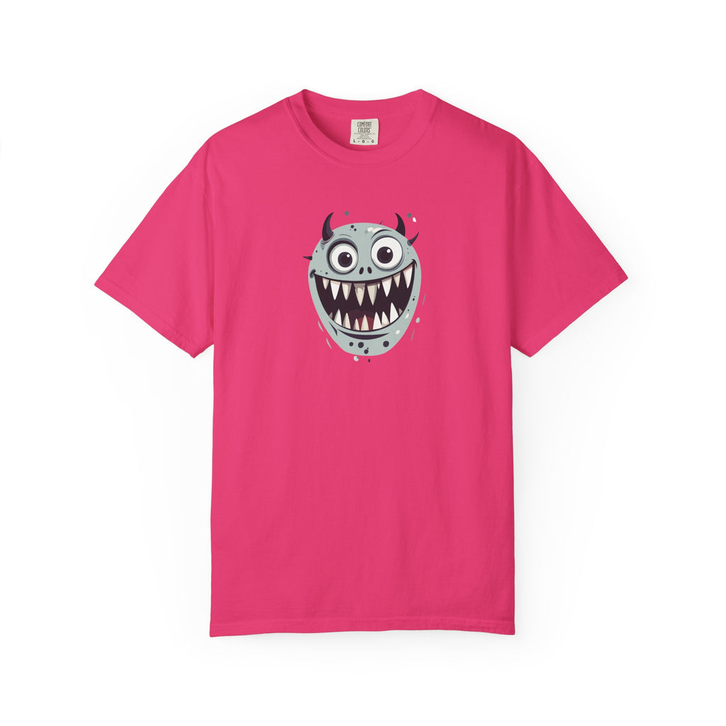Monster Face T-Shirt Cute Scary Cartoon Graphic Tee