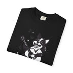 Corgi Playing Guitar T-Shirt  Cute Musical Dog Tee Rockstar Design