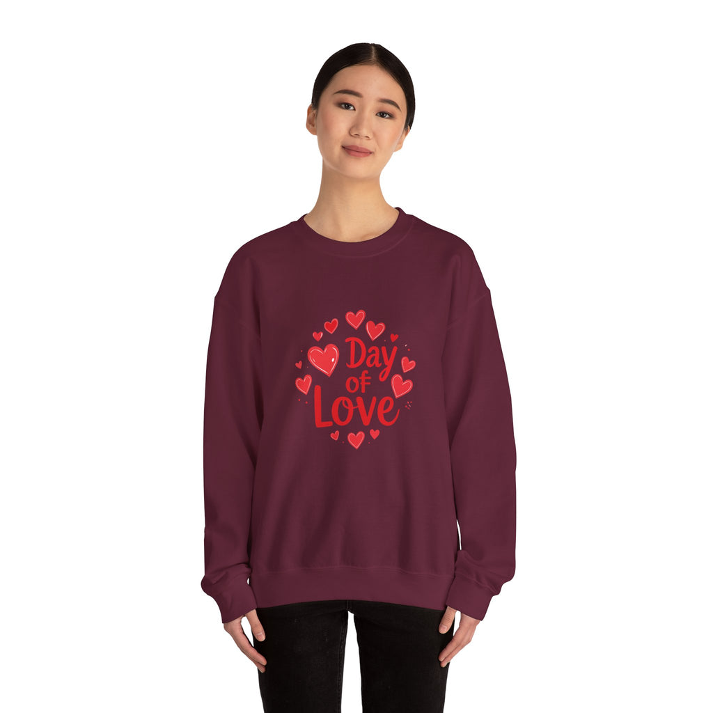 Christmas and Valentine "Day of Love" Crewneck Sweatshirt